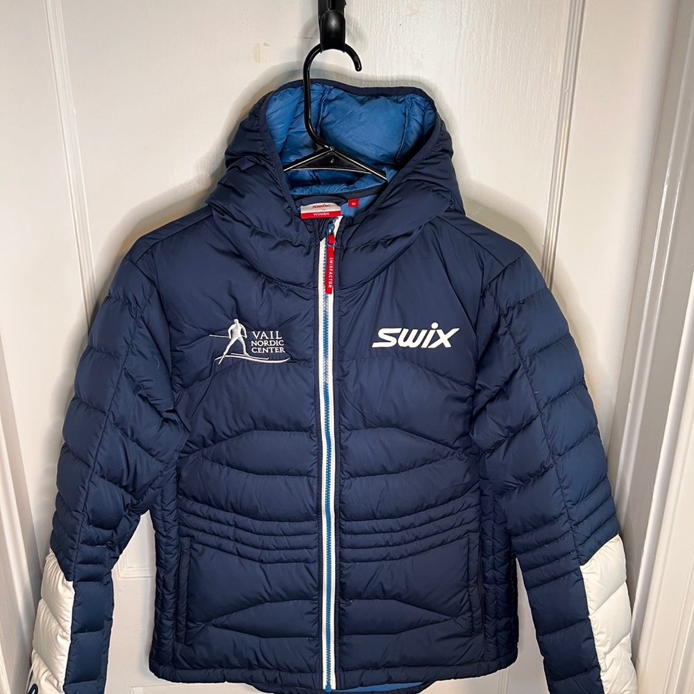 Swix Women’s Navy Blue Ski Jacket with White Accents